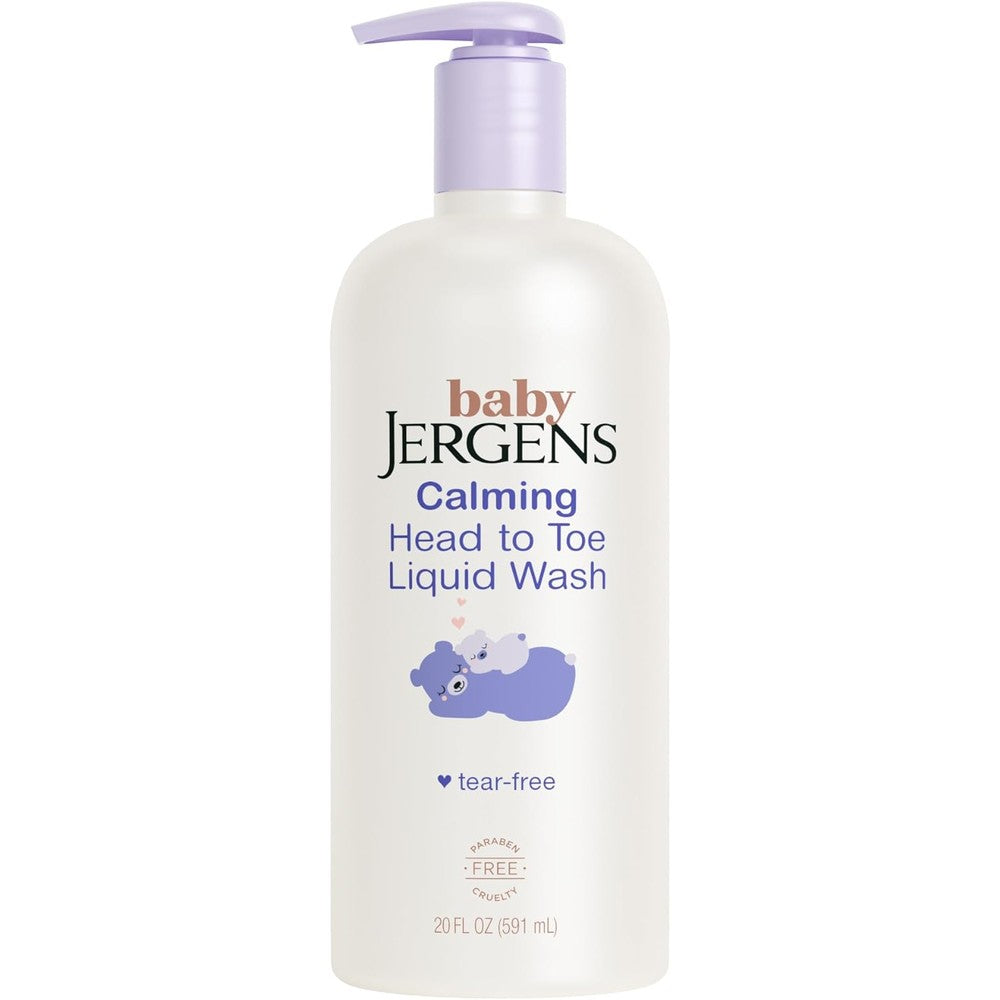 Jergens Baby Calming Head to Toe Liquid Wash front view packaging