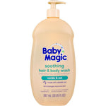 Baby Magic Soothing Hair and Body Wash Vanilla and Oat front view bottle for sensitive skin care