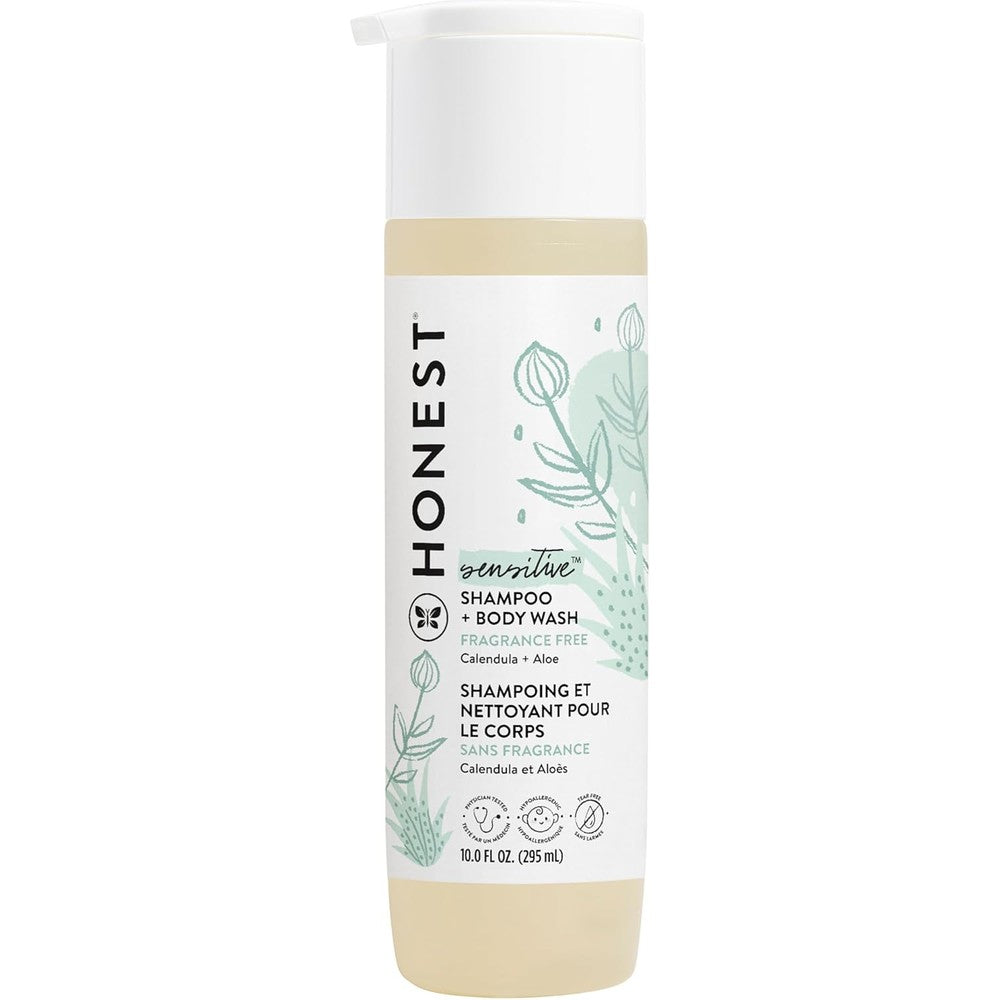 The Honest Company Sensitive Shampoo and Body Wash front view bottle