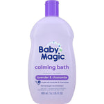 Baby Magic Calming Baby Bath front view packaging of lavender wash