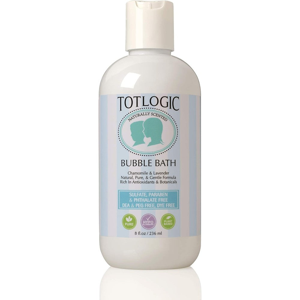 TotLogic Sulfate Free Bubble Bath original scent bottle front view