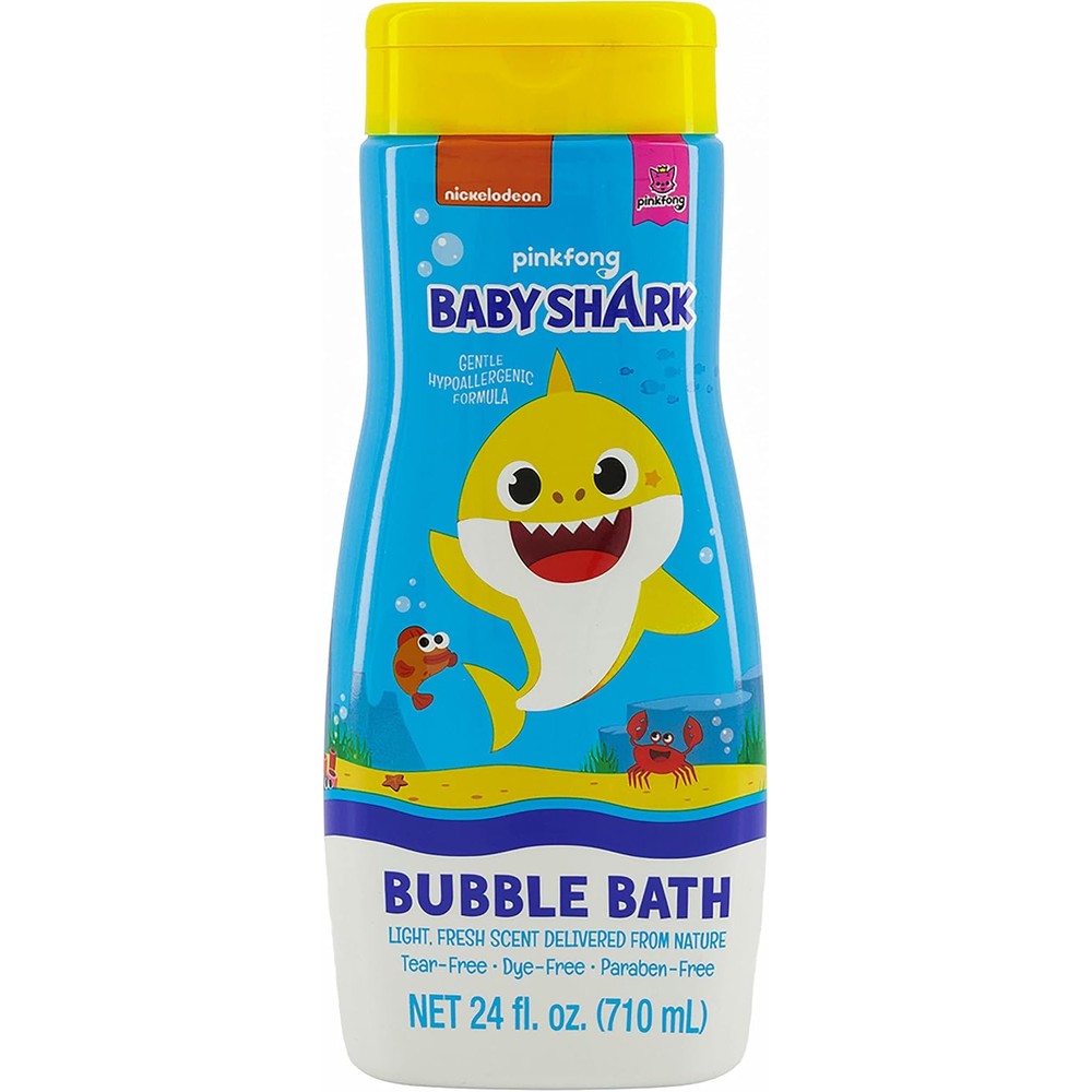 Centric Brands Baby Shark Gentle Fresh Scent Bubble Bath front view