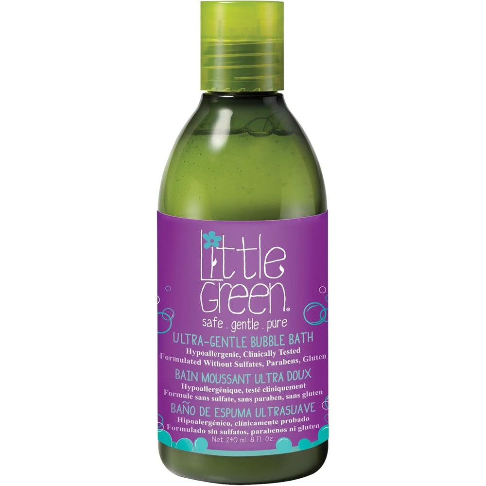 Little Green Kids Ultra Gentle Bubble Bath front view bottle