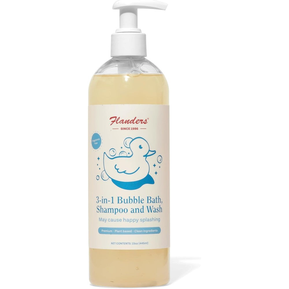 Flanders 3-in-1 Bubble Bath Shampoo and Wash front view