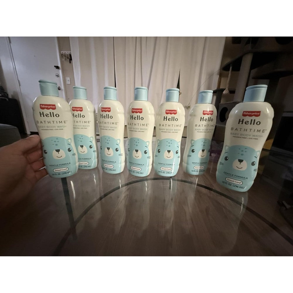 Fisher-Price Hello Bathtime baby body wash bottle front view