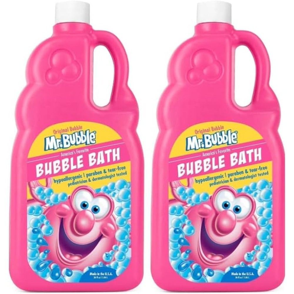 Mr. Bubble Original Hypoallergenic Bubble Bath pack of two bottles