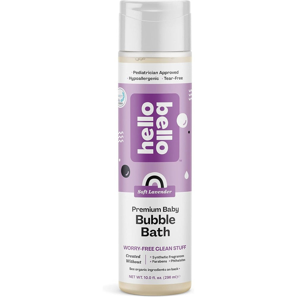 Hello Bello Premium Baby Bubble Bath Gentle Hypoallergenic Formula Soft Lavender Scented 10 Fluid Ounce USA Imported Skincare - Image 1
