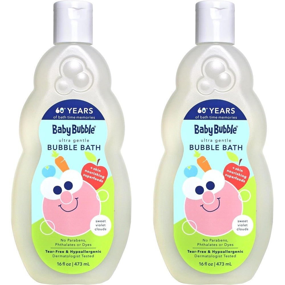 Mr. Bubble Baby Bubble Ultra Gentle Sweet Violet Clouds bottle front view