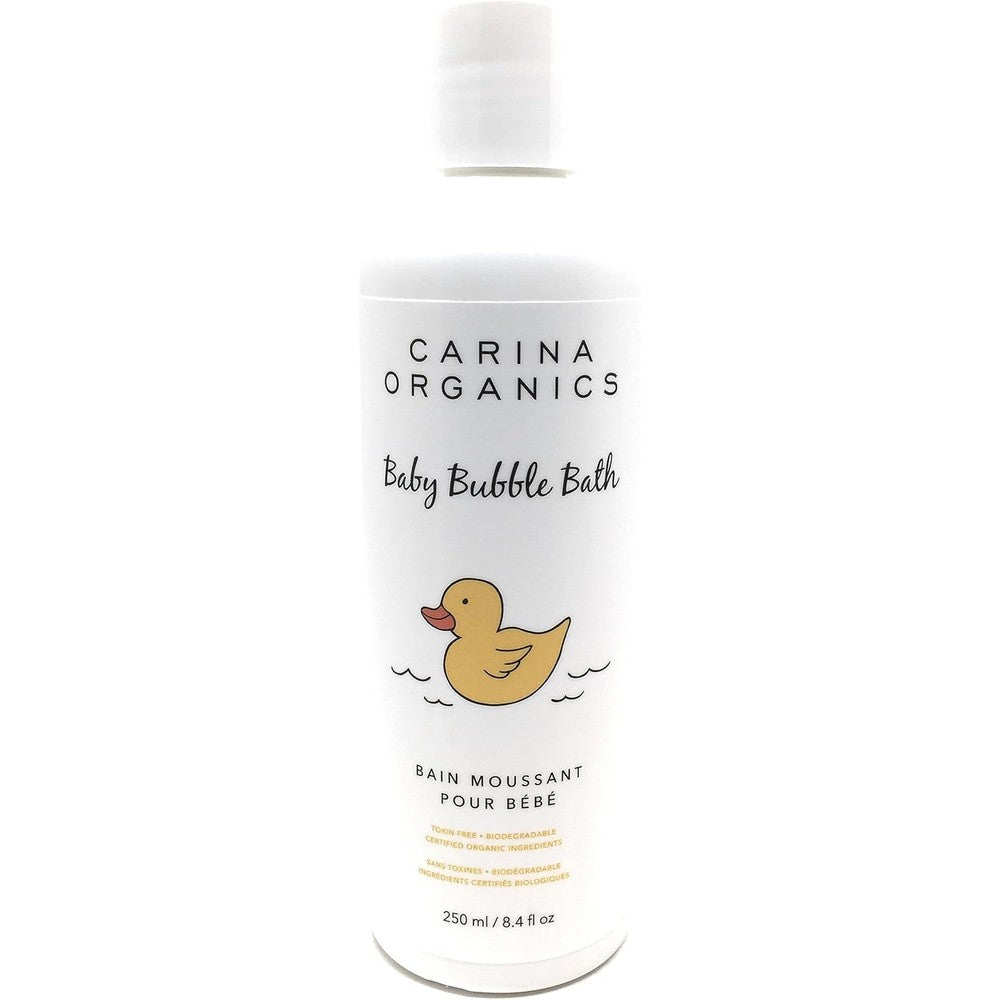 Carina Organics Baby Bubble Bath front view natural skincare