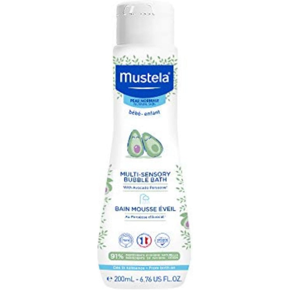 Mustela Baby Multi-Sensory Bubble Bath front view bottle