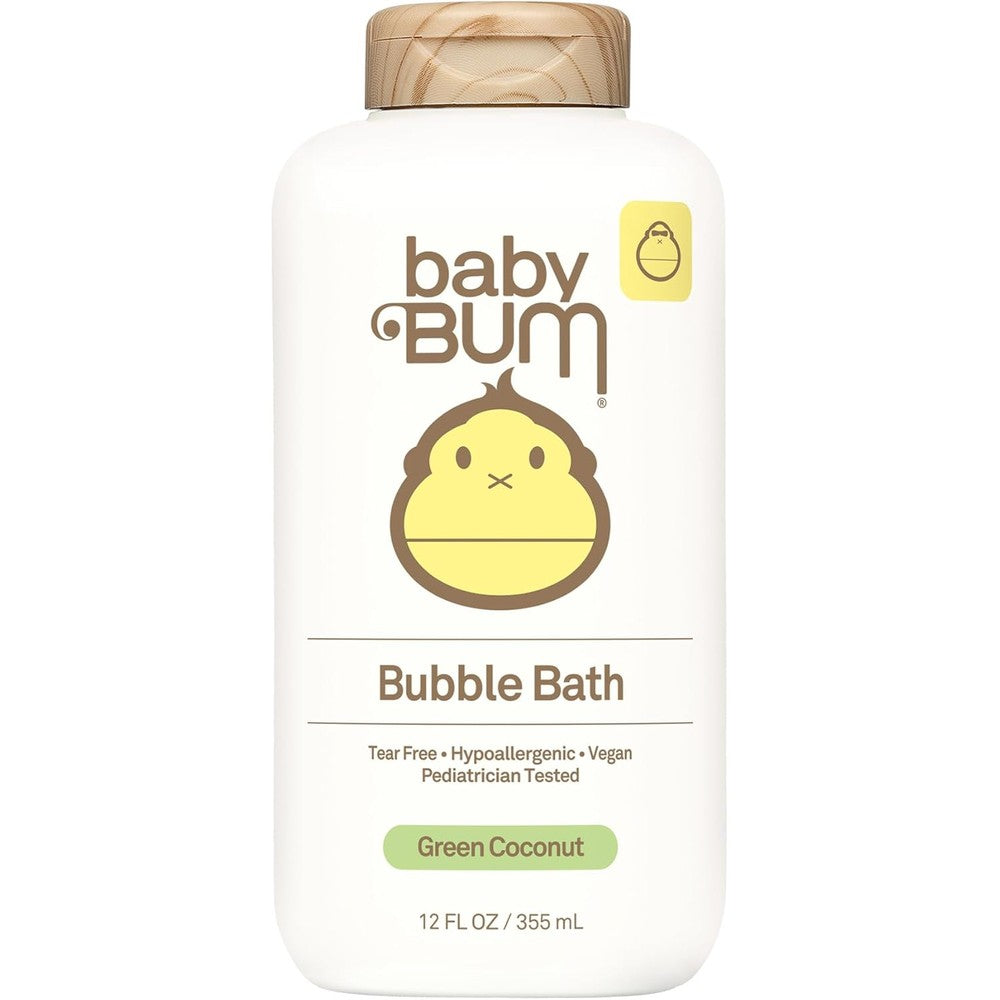 Sun Bum Baby Bum Foaming Bubble Bath 12 Fluid Ounce bottle front view