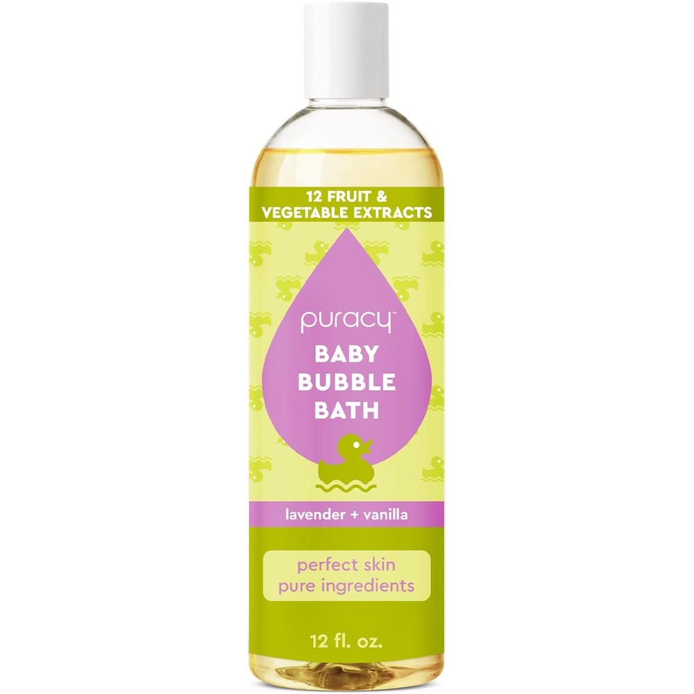Puracy bubble bath for children lavender and vanilla front view