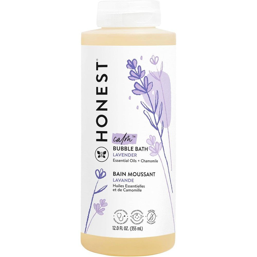 The Honest Company Lavender Calm Bubble Bath bottle front view