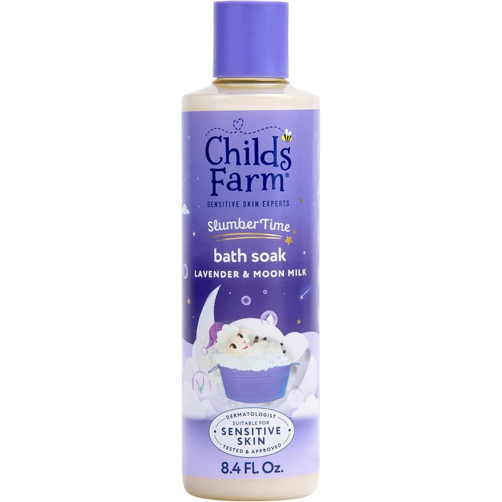 Childs Farm SlumberTime Bath Soak Lavender and Moon Milk front view