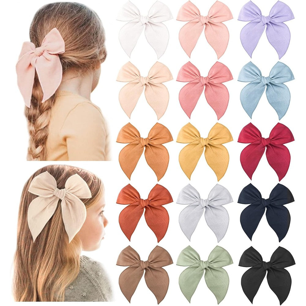 Niceye Fable Girls Hair Bows Pack of 15 front view