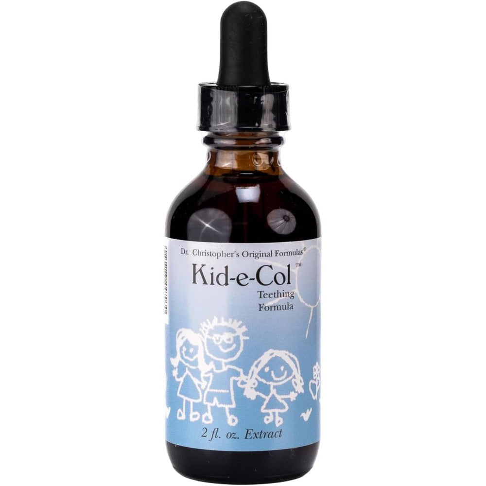 Christopher's Original Formulas Kid-E-Col herbal extract bottle front view for infant relief.