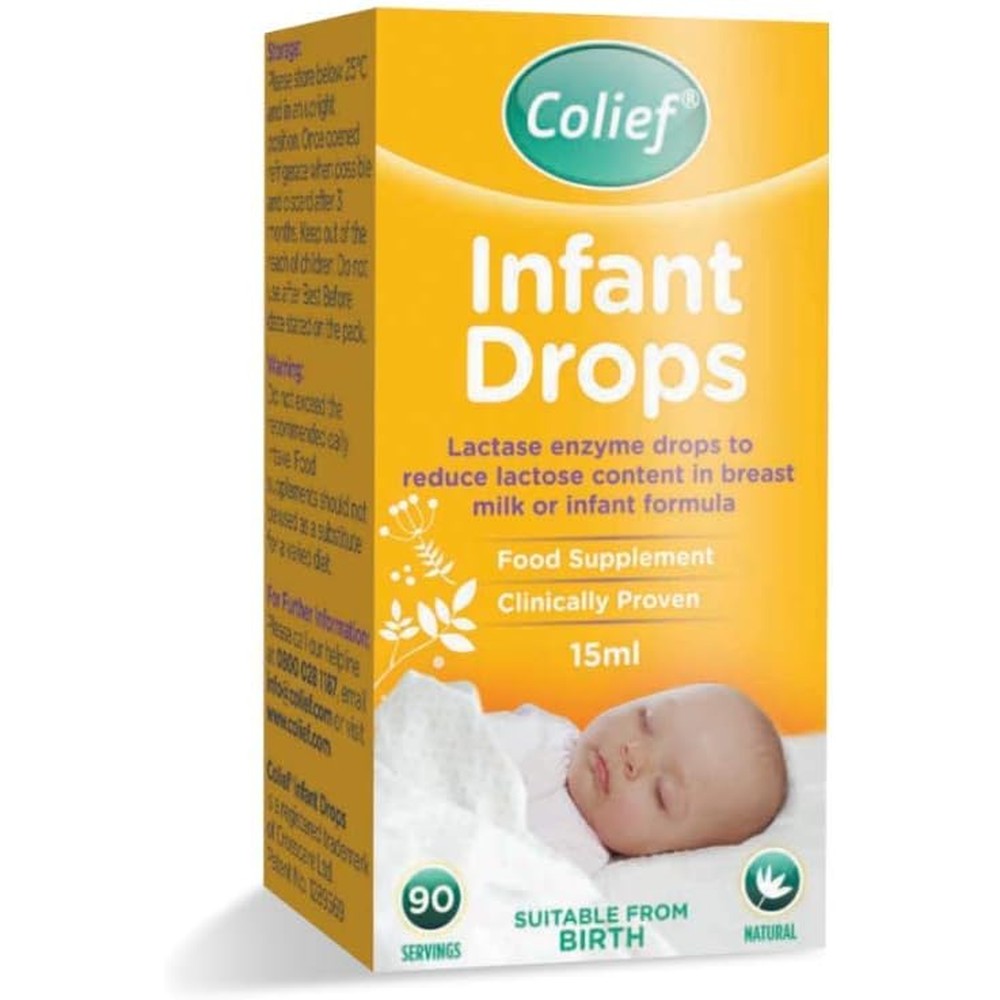 Colief Infant Drops 15ml lactase enzyme bottle front view