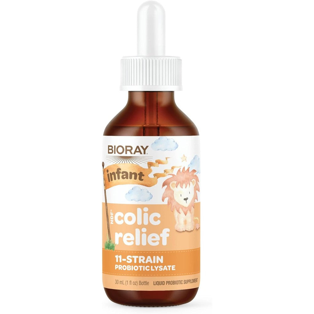 Bioray Infant NDF Colic Relief liquid probiotic bottle front view