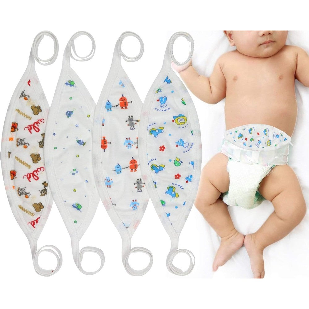 ToBeInStyle newborn baby belly binder 4-pack set for boys front view