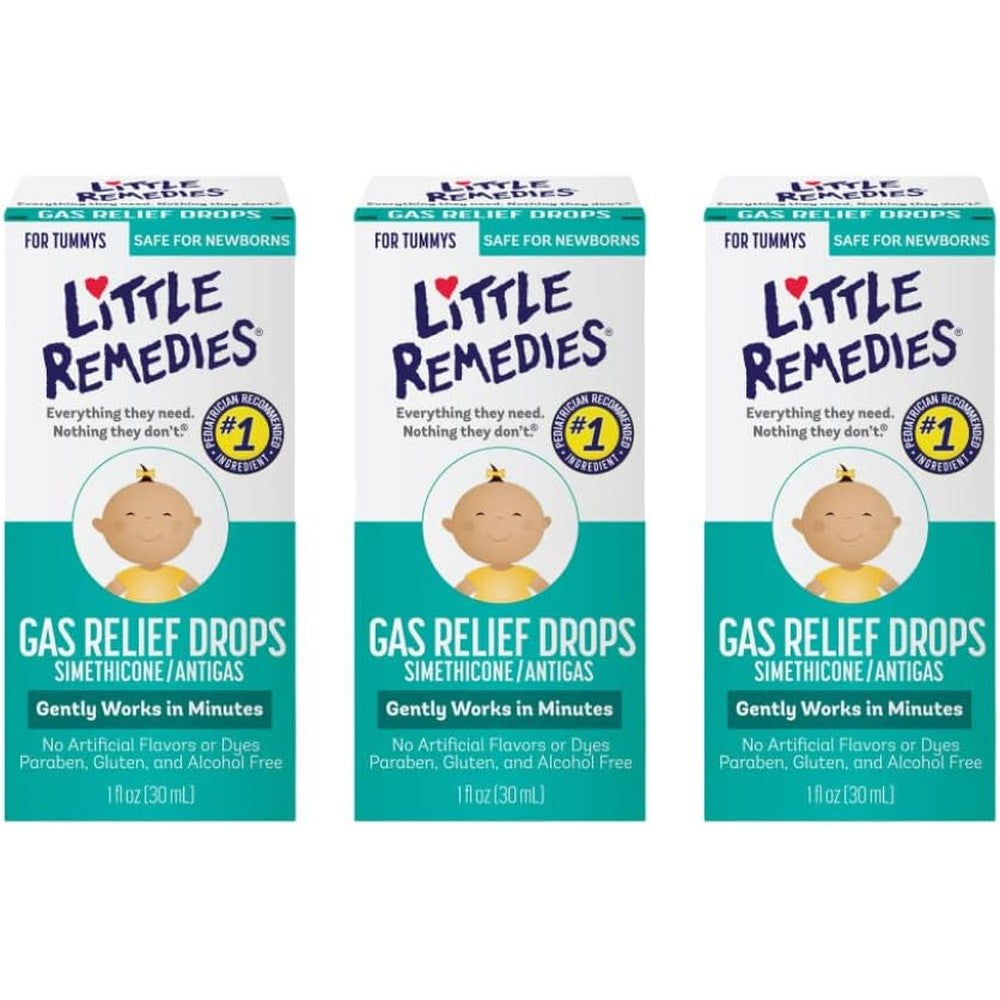 Little Remedies Gas Relief Drops 3 Pack front view