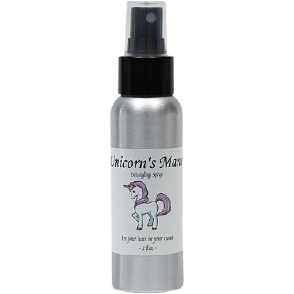 La Parea Wellness Unicorns Mane kids detangler spray bottle front view