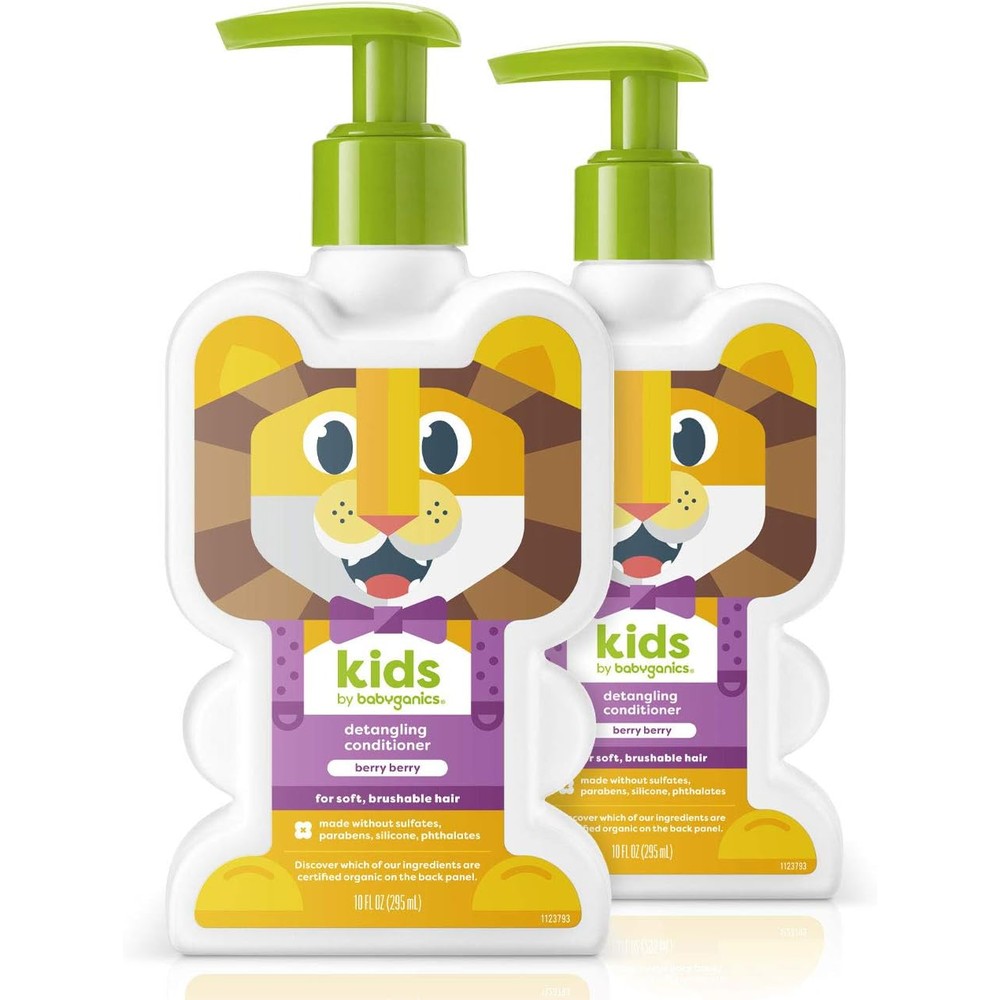 Babyganics Kids Conditioner Berry Berry front view packaging