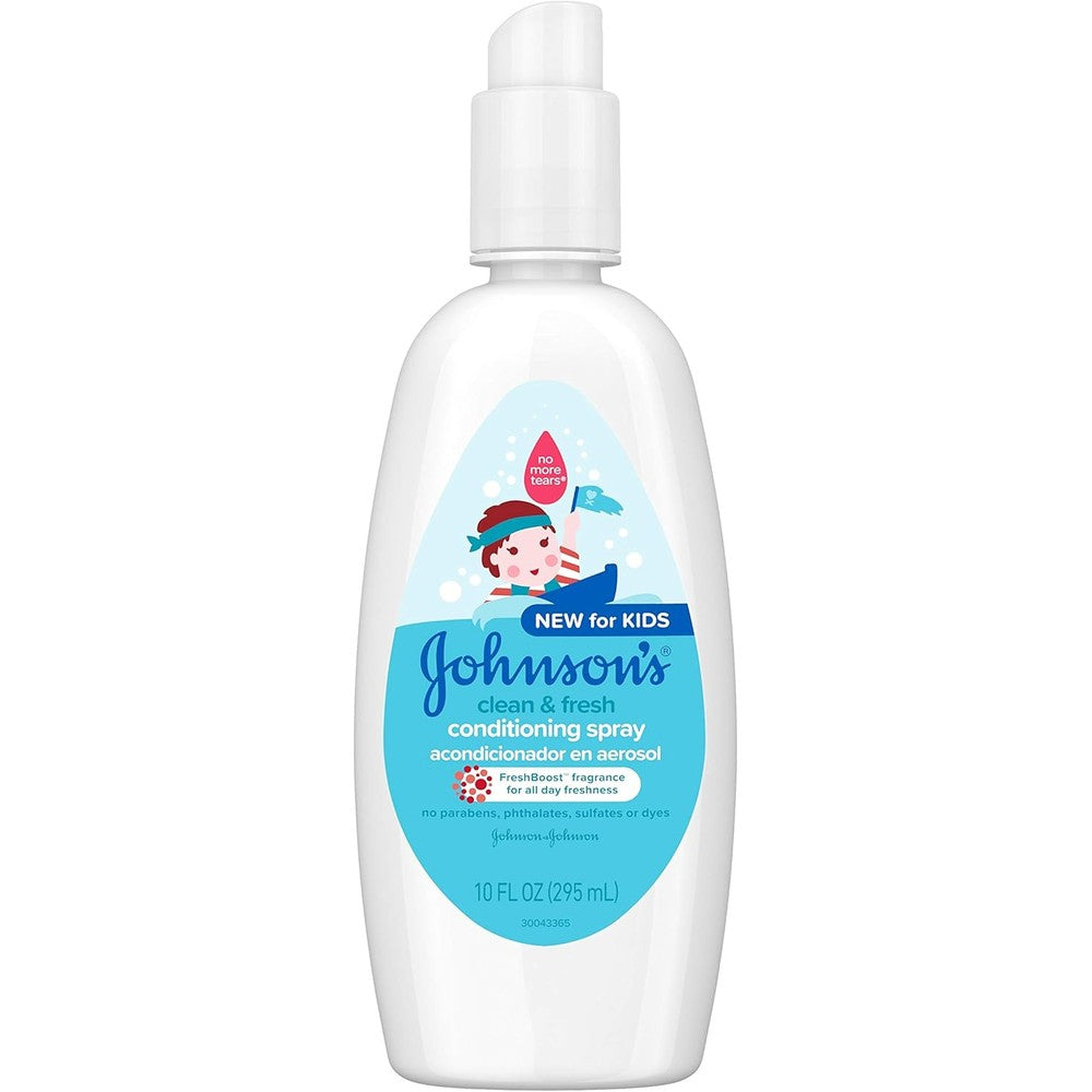 Johnson's Baby Clean and Fresh Kids Conditioning Spray front bottle view