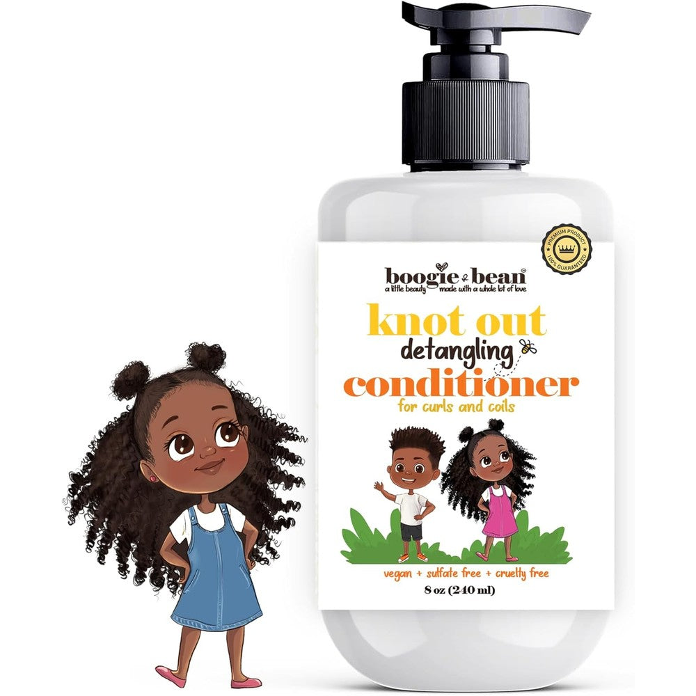 CurlyKids Knot Out Detangling Conditioner front view bottle