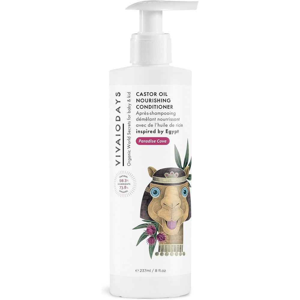 Vivaiodays Toddlers and Kids Organic Castor Oil Nourishing Conditioner bottle front view