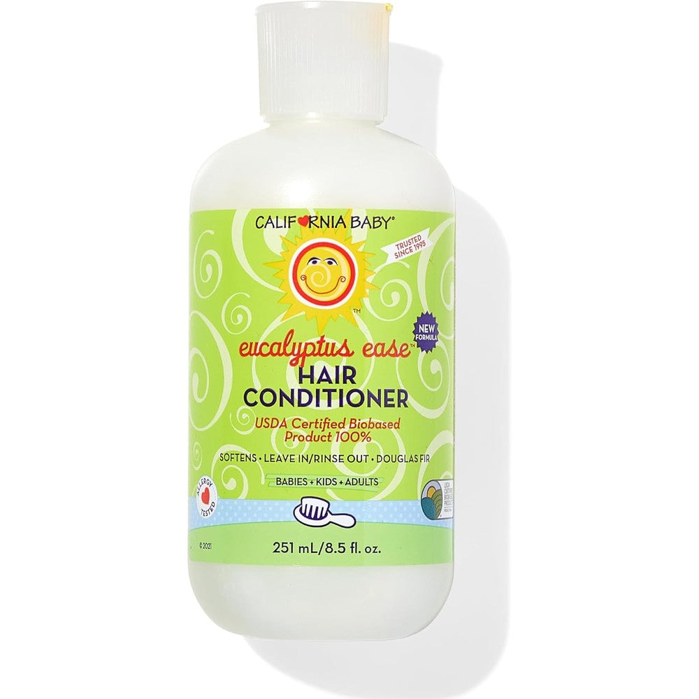 California Baby Eucalyptus Ease Hair Conditioner 8.5 oz bottle for kids