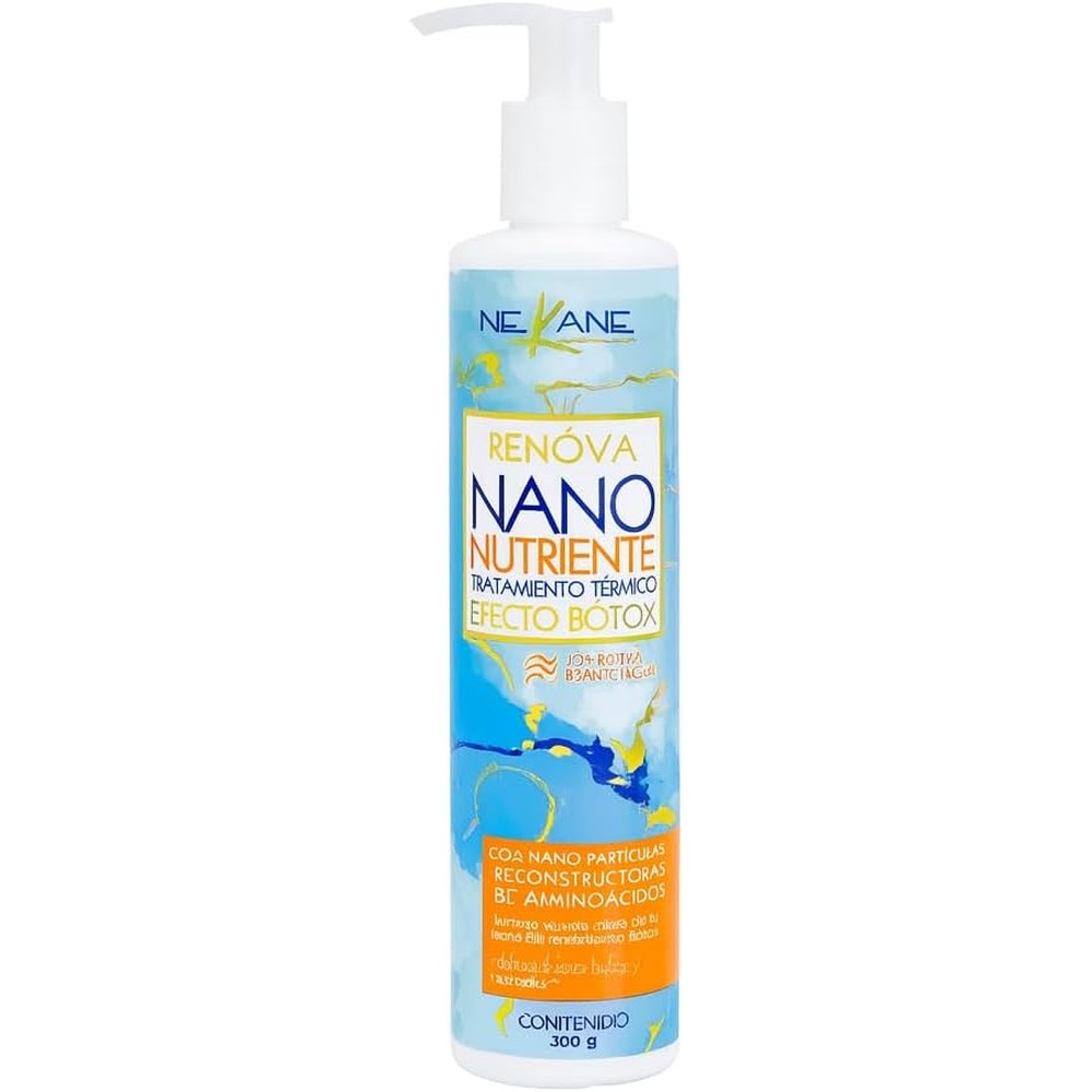 Nekane Capilar Nano Nutriente thermal hair treatment bottle front view for frizz control