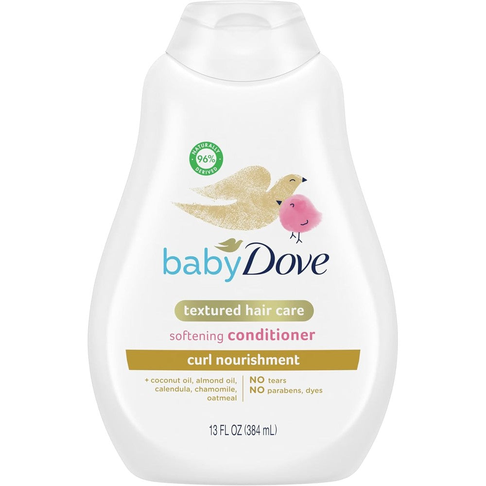 Dove Baby Textured Hair Care Curl Nourishment Softening Conditioner bottle front view