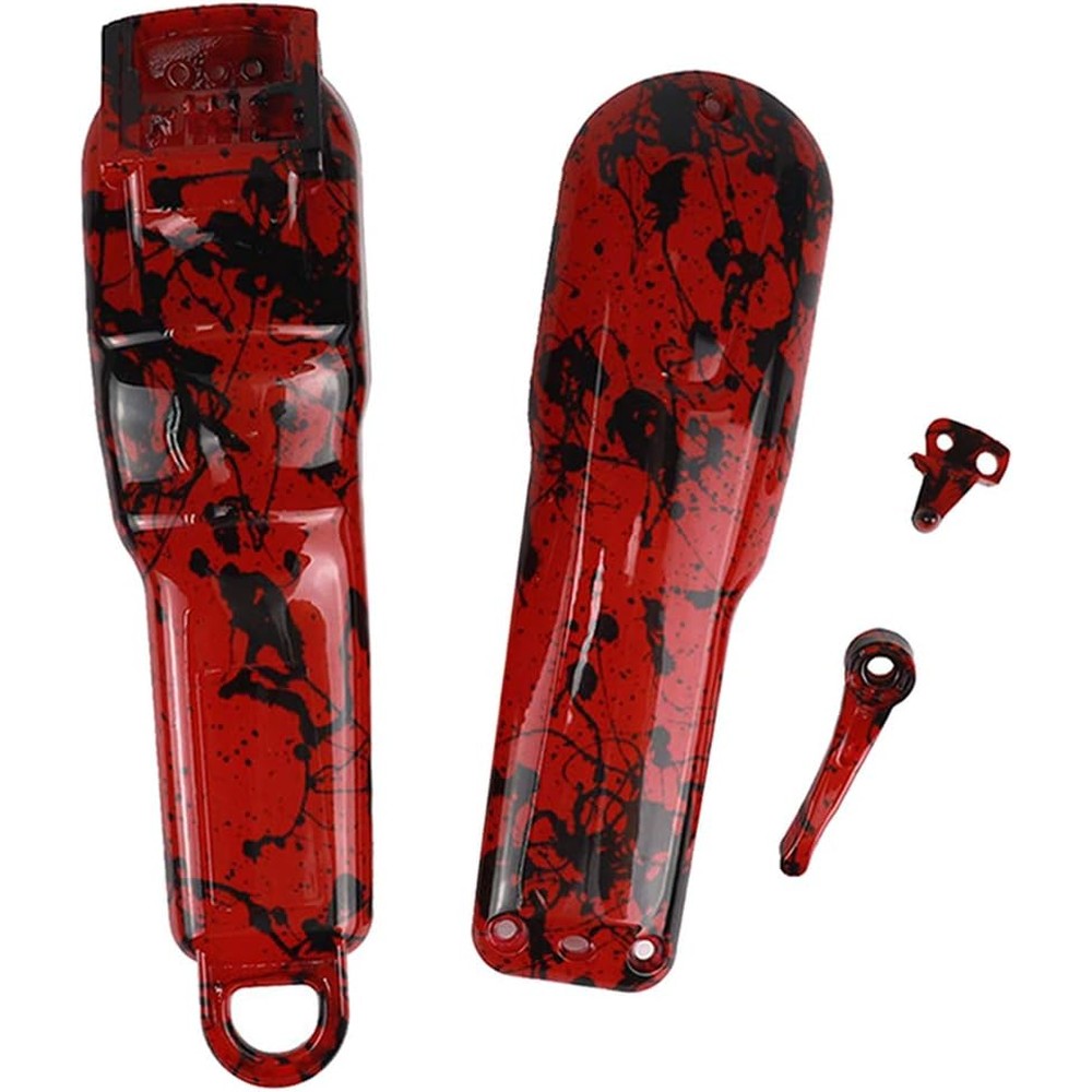 Pistro DIY modified red housing shell for Wahl clippers front view
