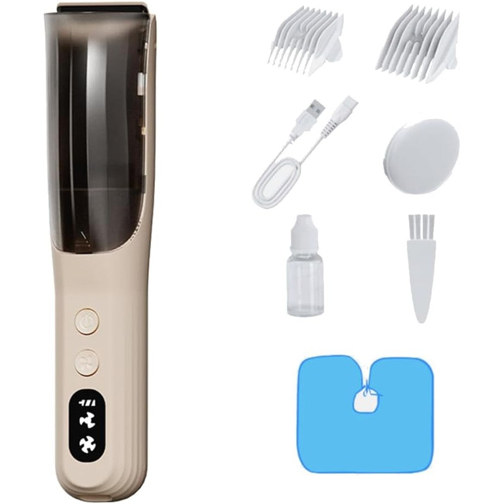 Jubepk baby hair clipper with vacuum front view