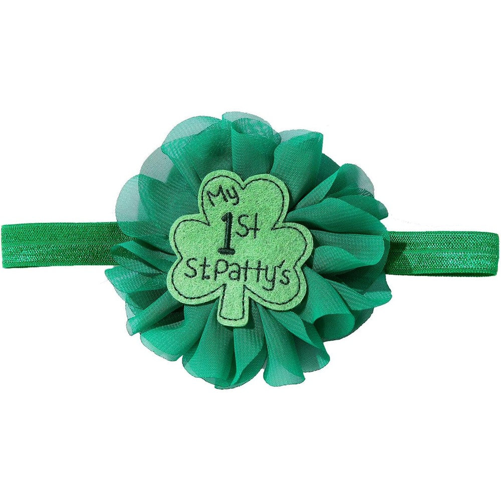 Fmeida baby girl flower crown headband front view