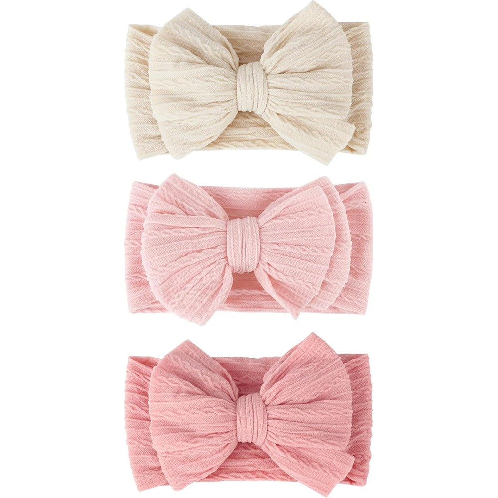 Precious Vivid Memories baby bow headband front view