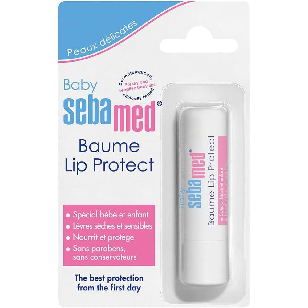 Sebamed Baby Baume Lip Protect 4.8g front view for sensitive baby lips