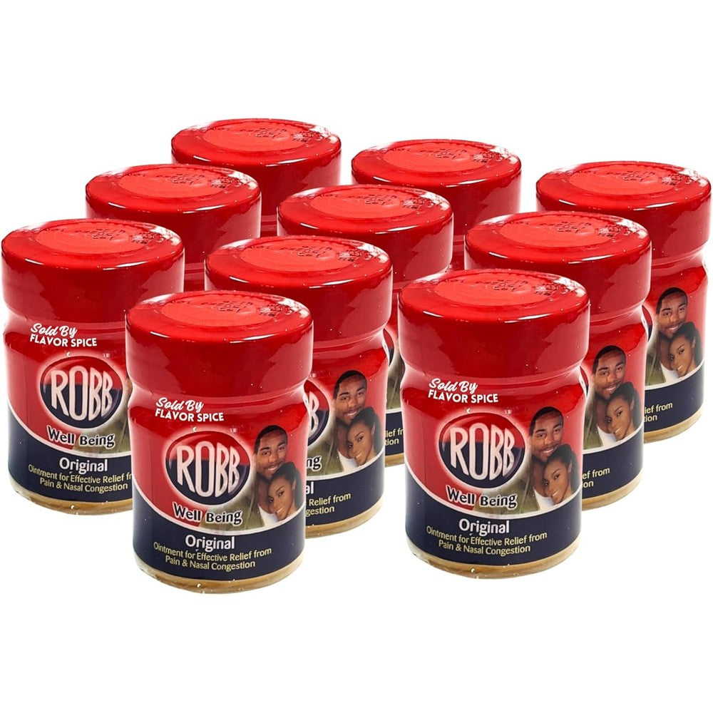 Flavor Spice Robb Menthol Balm 10 Jars front view showing packaging