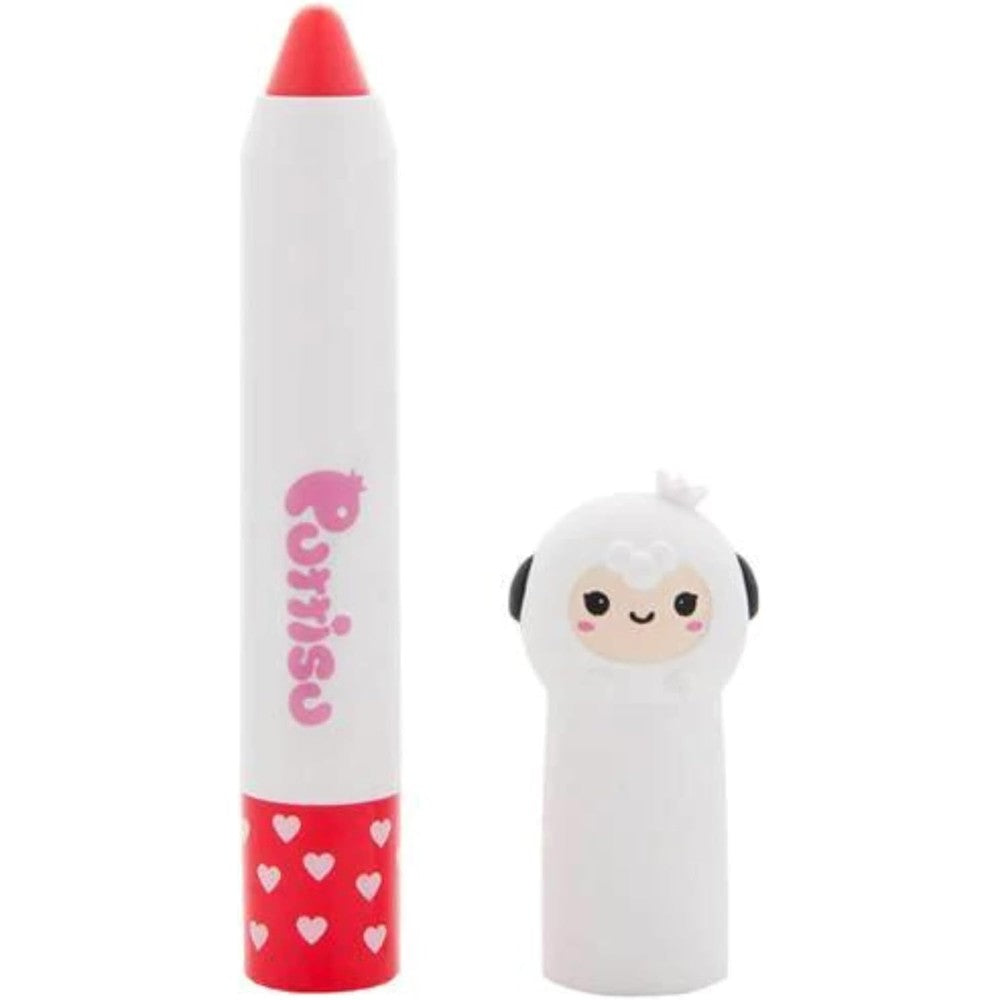 Puttisu Butter Lip Color Crayon Coco Cherry front view moisturizer