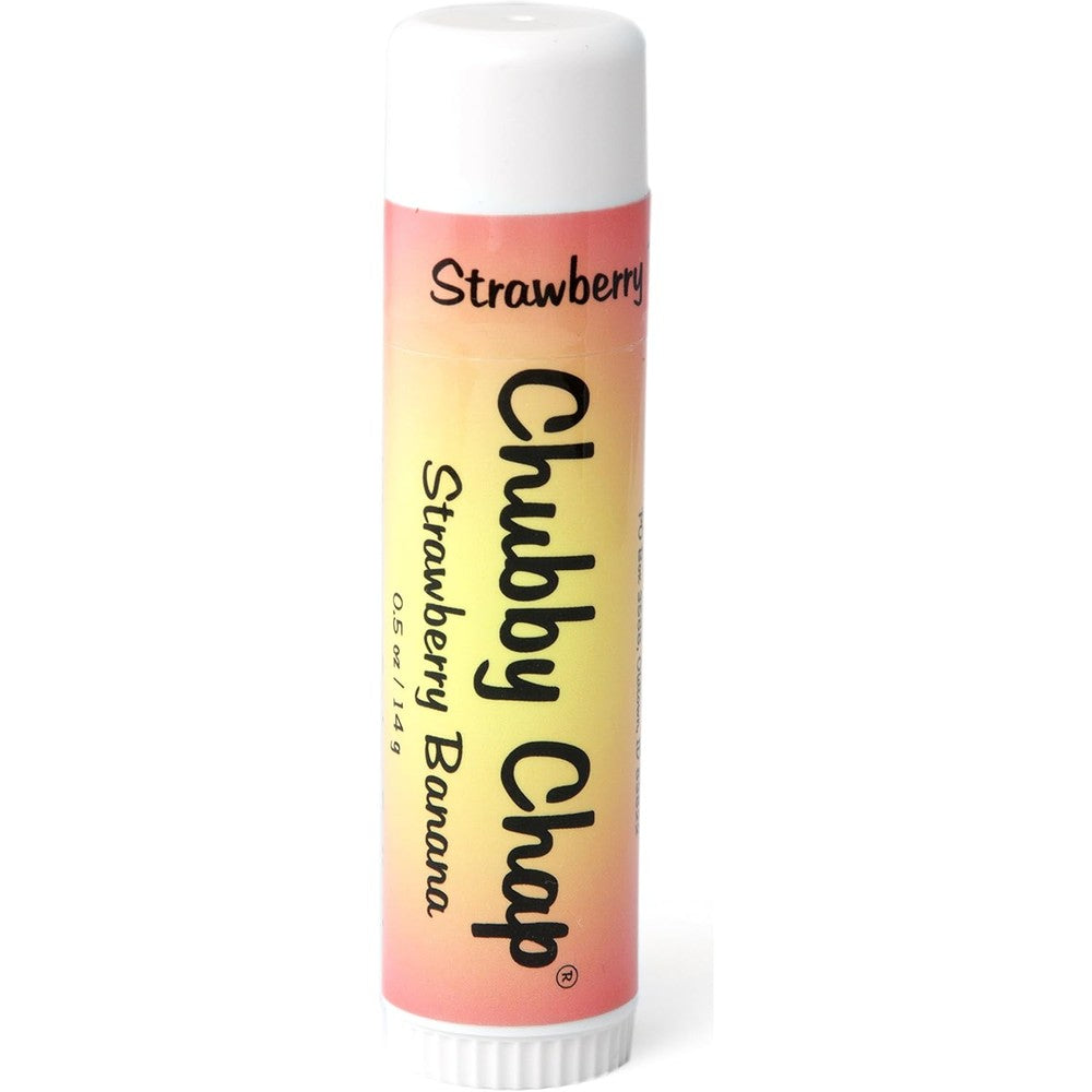 Chubby Chap Jumbo Natural Lip Balm Strawberry Banana front view