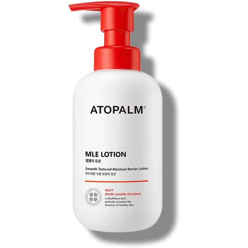 Atopalm MLE Lotion 300ml front view showing brand logo and skin barrier repair benefits