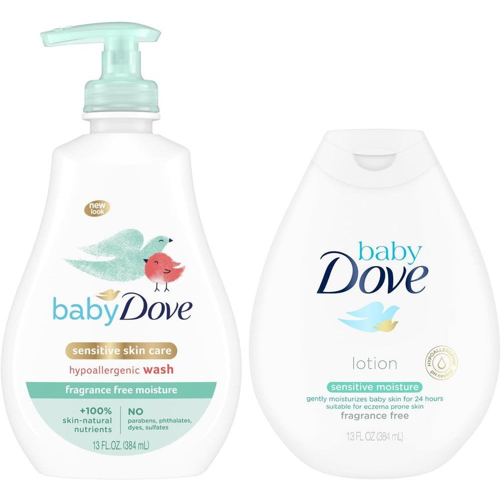 Dove Baby Sensitive Skin Care Bundle front view