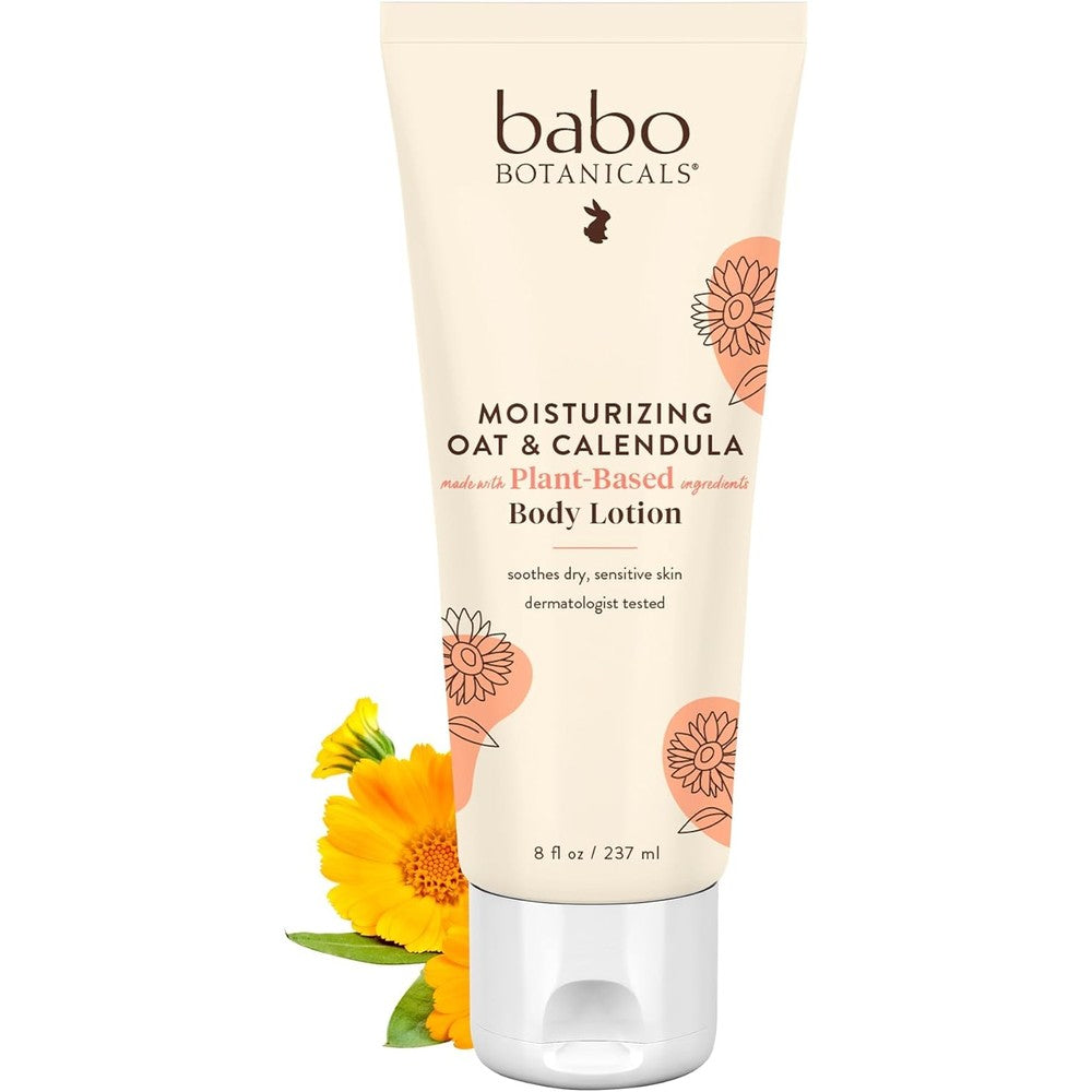Babo Botanicals Moisturizing Oat and Calendula Baby Lotion front view