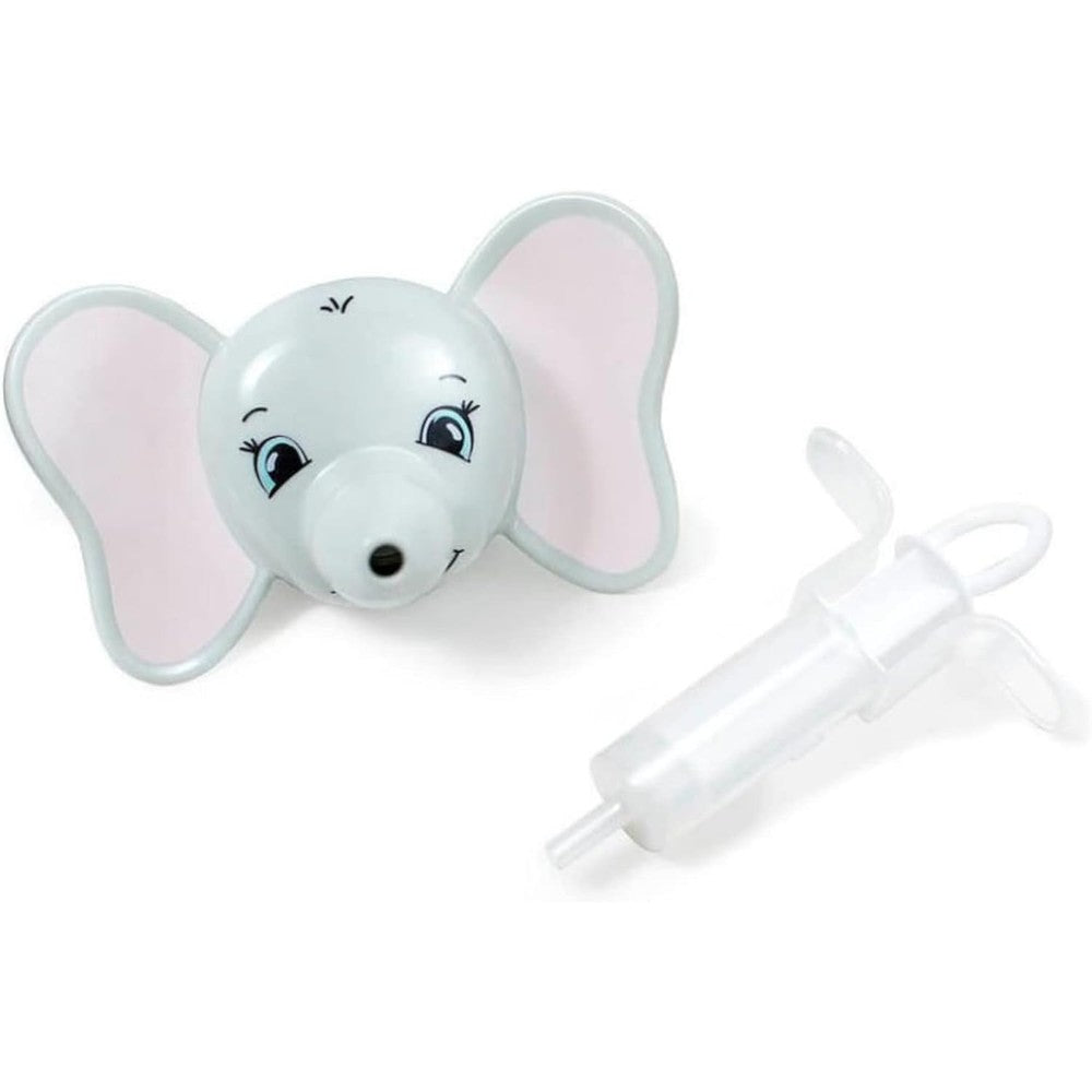 Ava The Elephant talking baby medicine dispenser front view for accurate dosing