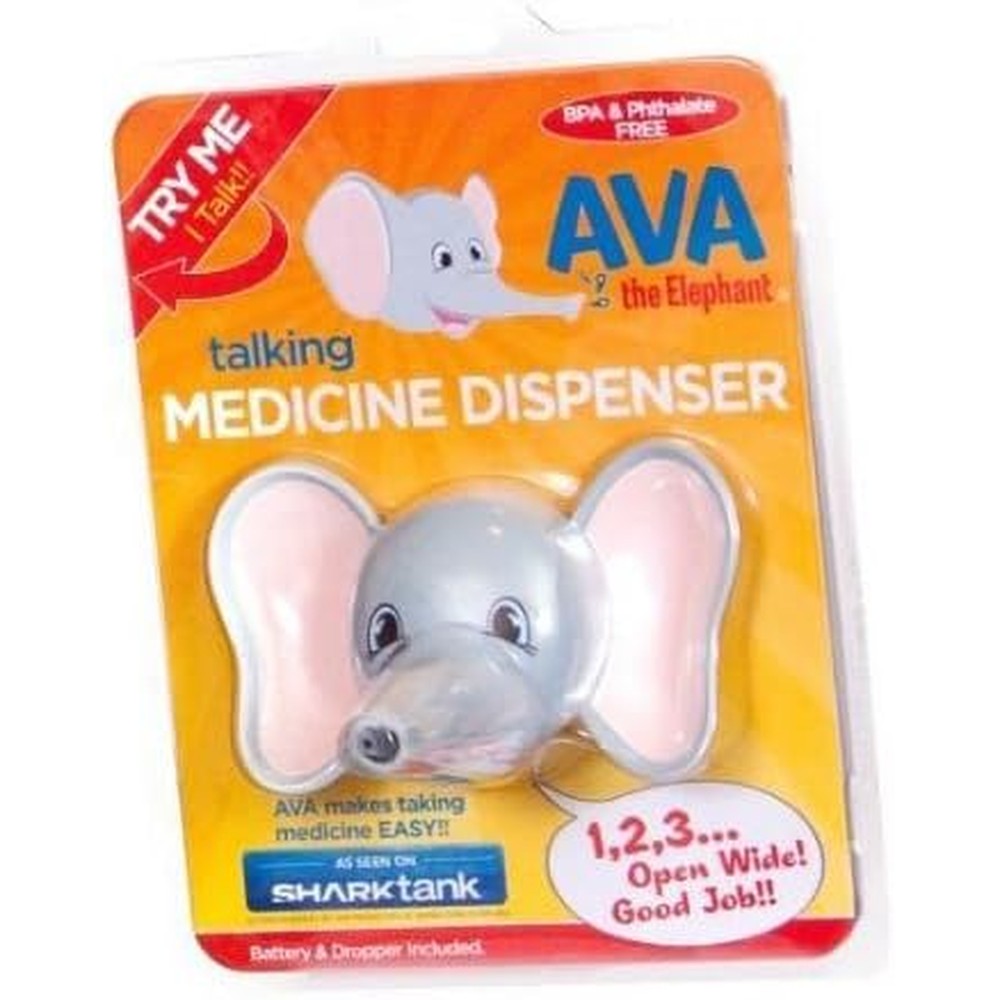 Ava the Elephant talking children medicine dispenser front view