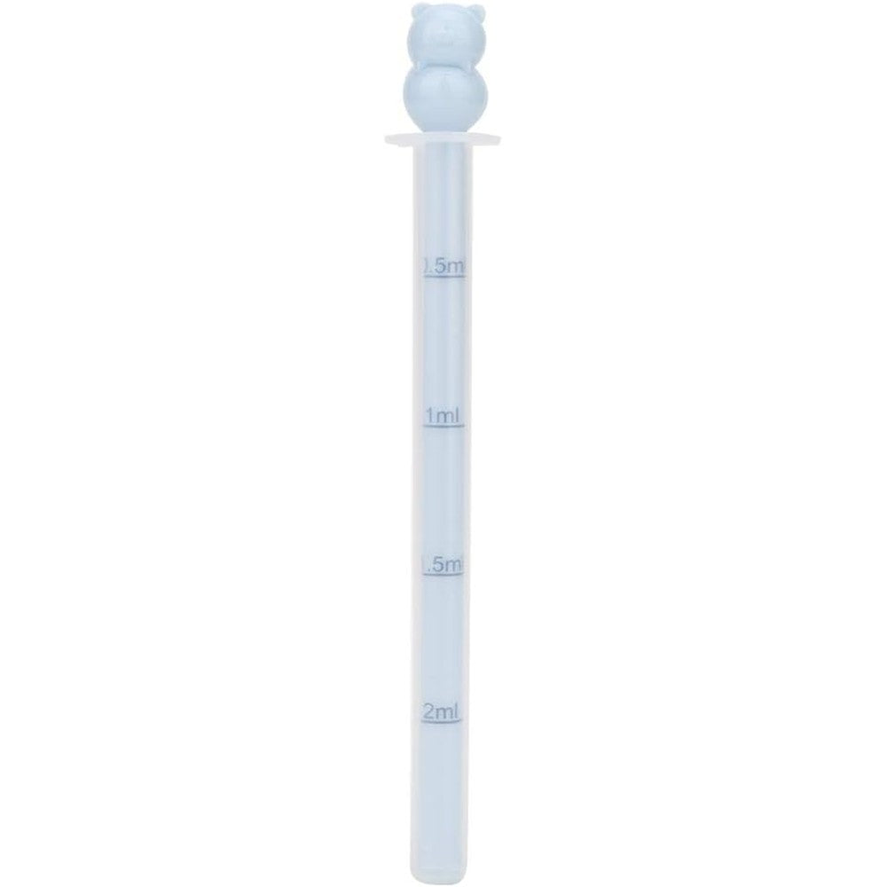 Atyhao infant baby medicine dispenser syringe blue front view