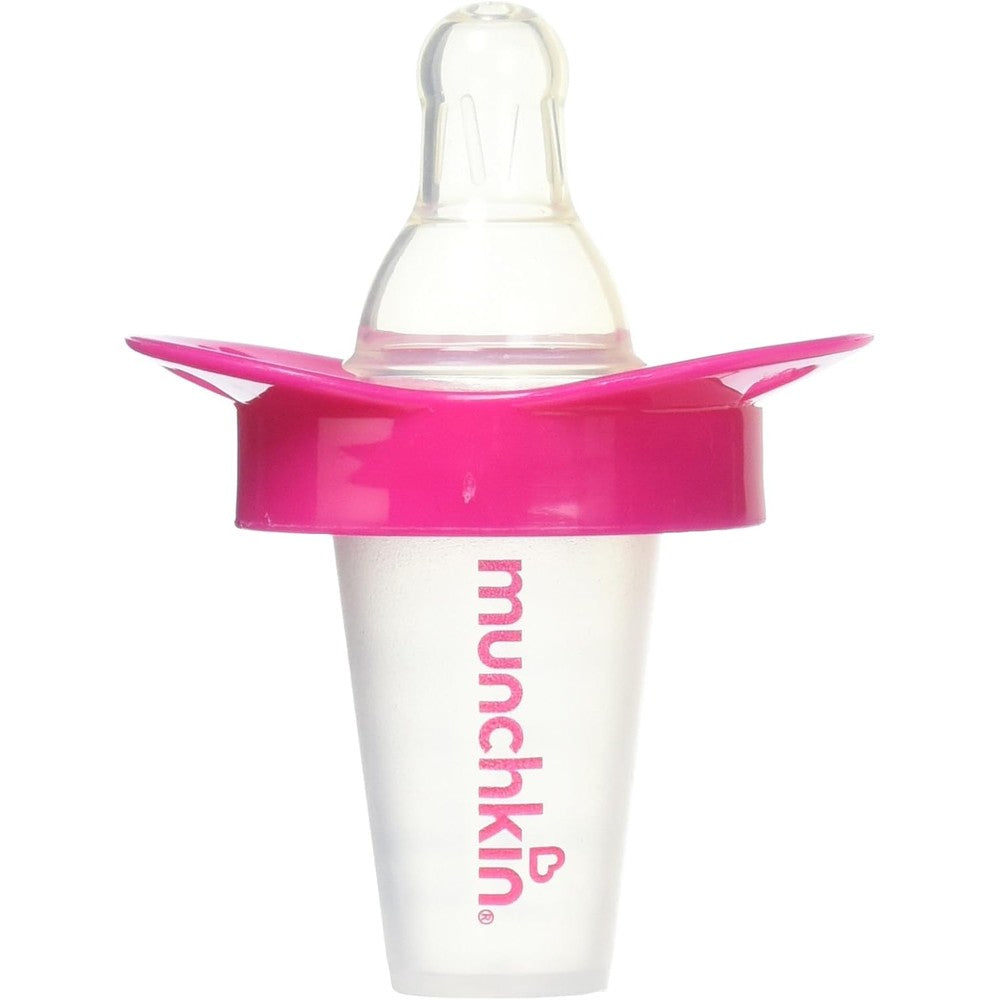 Munchkin The Medicator Pink liquid medicine dispenser front view for baby health