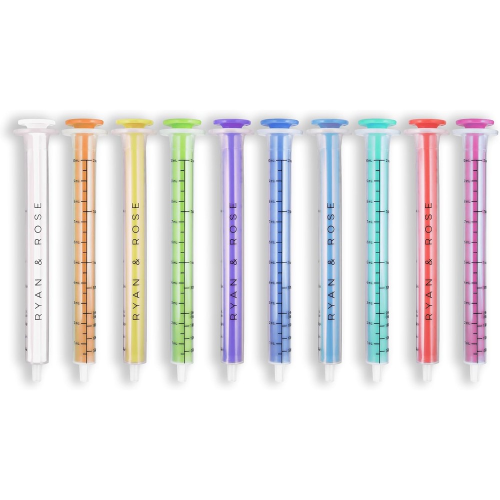 Ryan and Rose Cutie Dose liquid medicine dispenser syringe set in assorted colors
