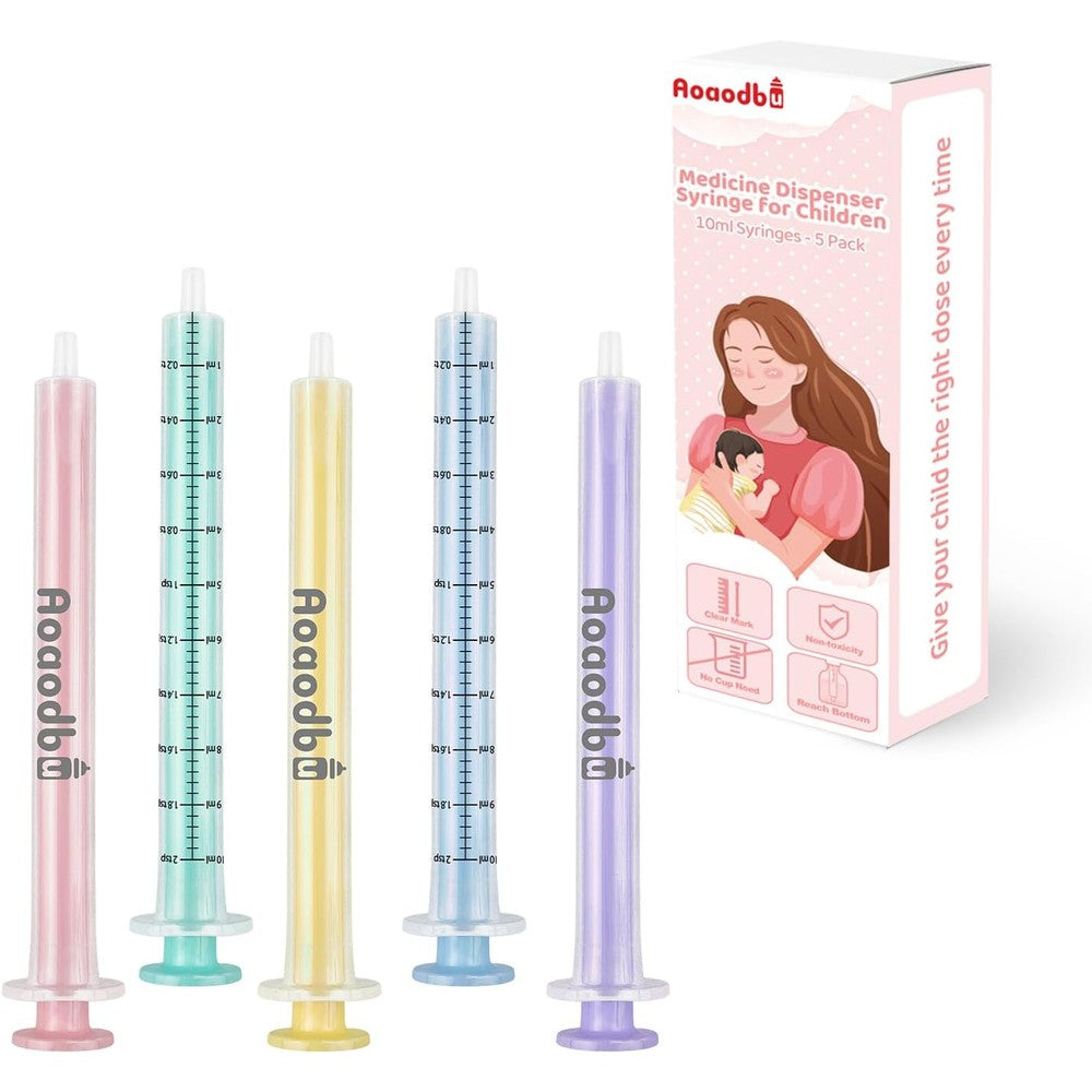 HiMo baby medicine dispenser syringe 5-pack front view