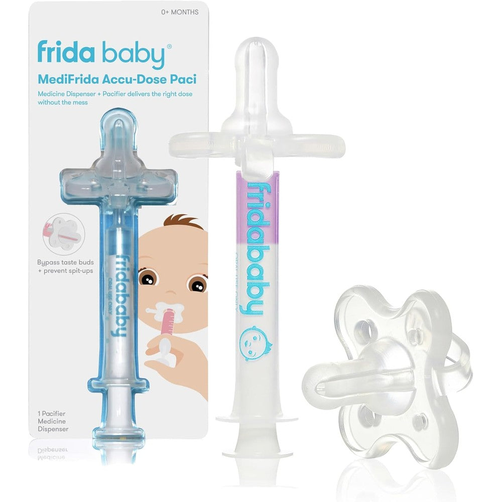Frida Baby MediFrida Accu-Dose Pacifier And Medicine Syringe For Infants, BPA-Free Baby Medicine Dispenser, Authentic USA Imported